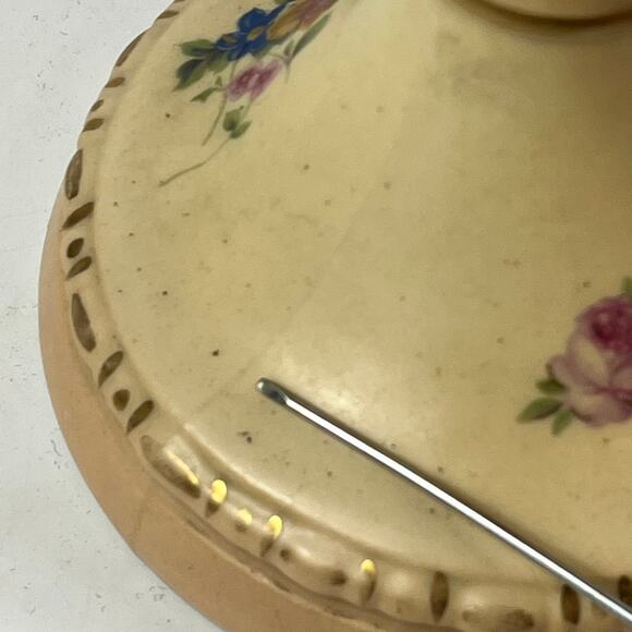 2 Tyndale Porcelain Vases Fine China Double Handle Hand Painted Floral Vintage - Picture 11 of 16